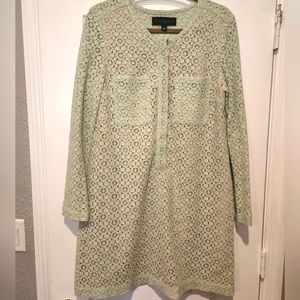 Victoria Beckham For Target Mint and Tan Dress Sz Large